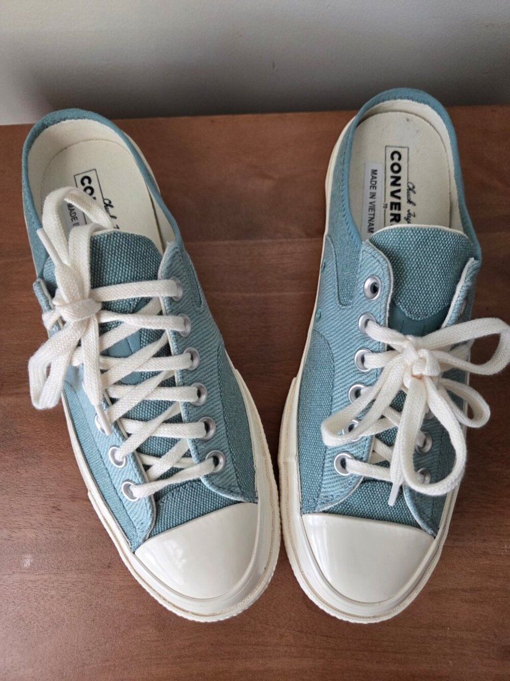 NWOB CONVERSE CHUCK TAYLOR SKY BLUE MULES SNEAKERS SIZE 9 WMN 7 MENS - Picture 2 of 16